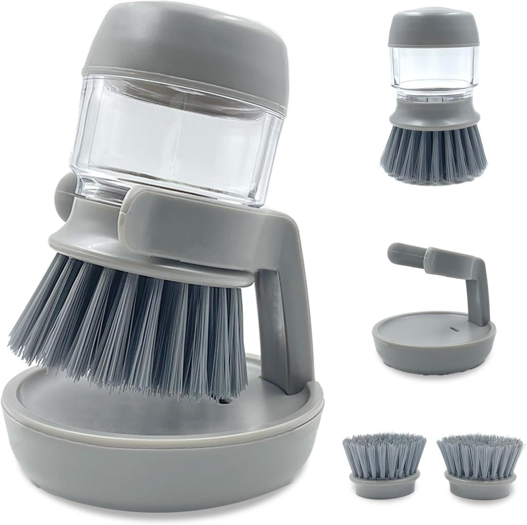 Dish Soap Dispensing Scrub Brush