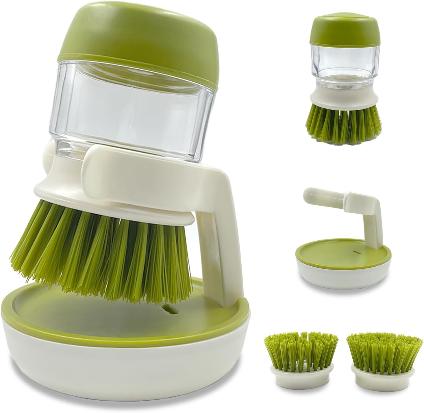 Dish Soap Dispensing Scrub Brush