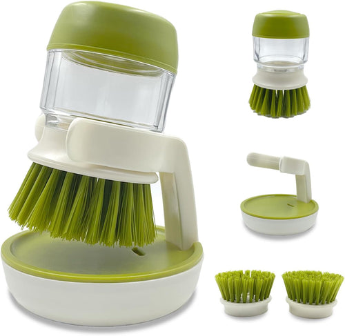 Dish Soap Dispensing Scrub Brush