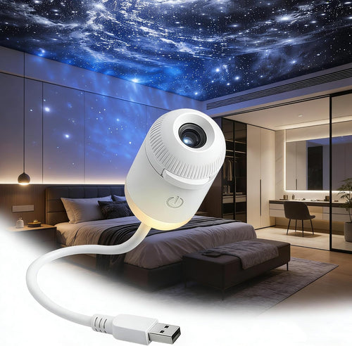 2in1 USB Galaxy Projector Night Light