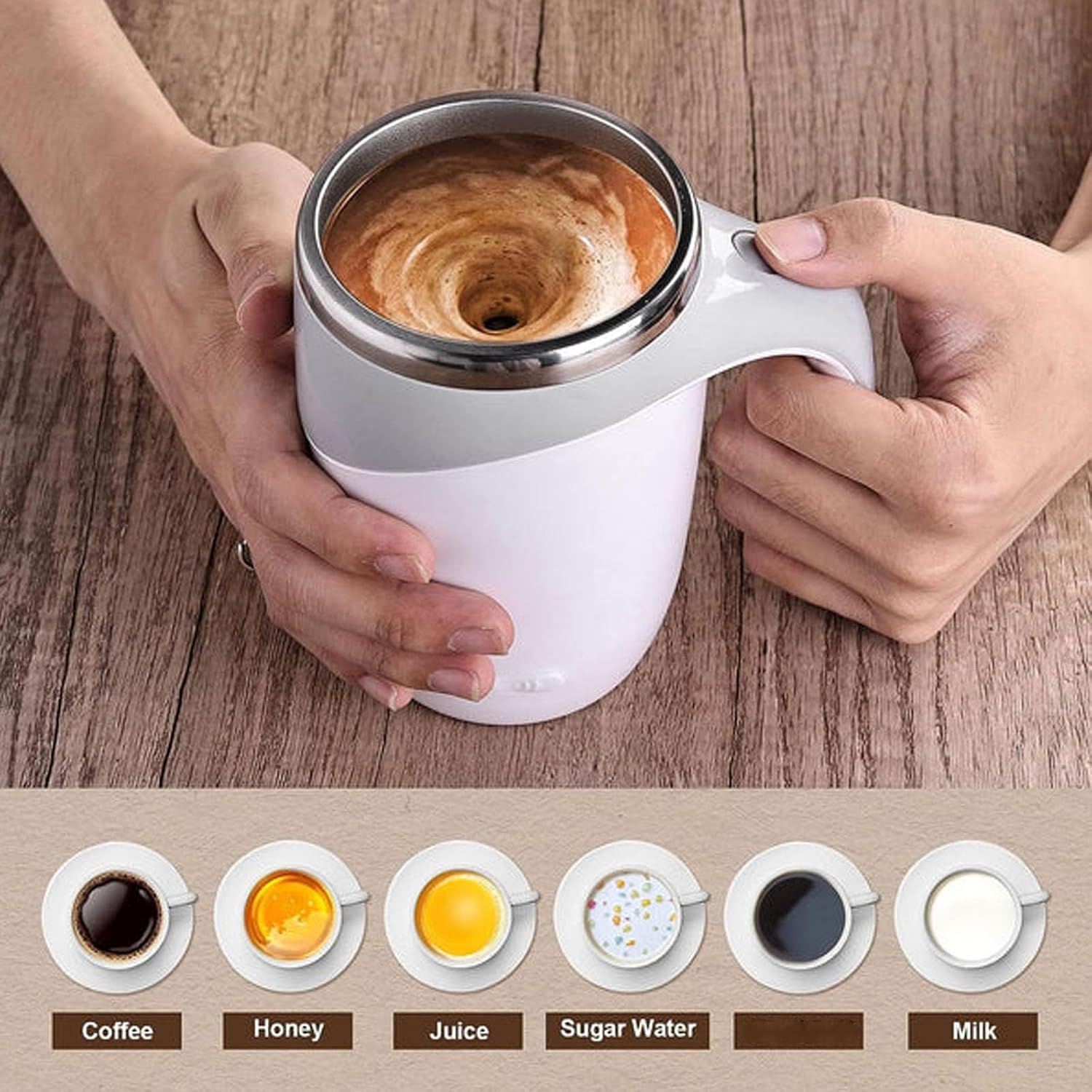 Self-Stirring Electric Mug – 380ml