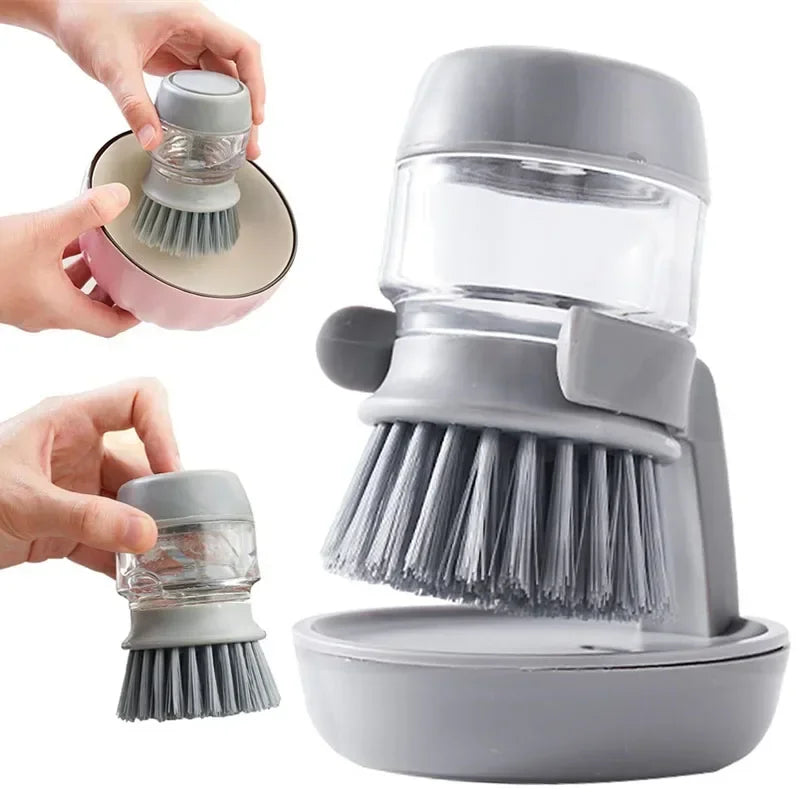 Dish Soap Dispensing Scrub Brush